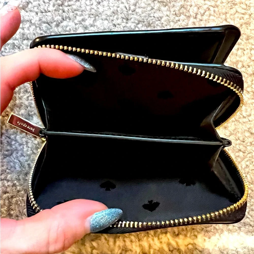 ♠️ Kate Spade ♠️ Black and White Geometric Dot Crossbody Bag with Black Wallet
